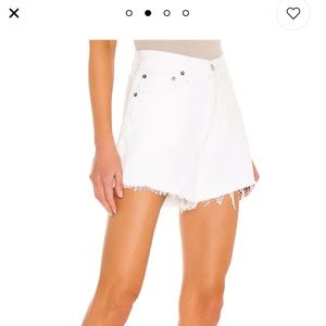 NWT Agolde Parker Long Short in Panna Cotta